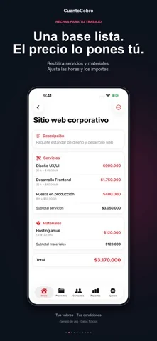 CuantoCobro: Cotizaciones PDF — 2