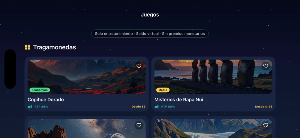 Catálogo de juegos